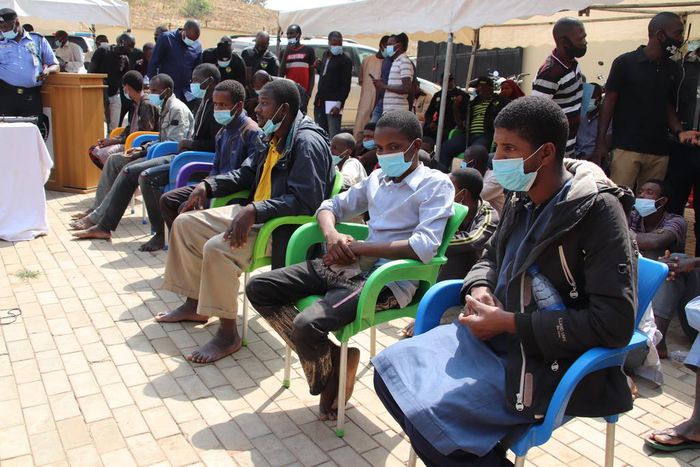 Criminal suspects paraded by the Nigeria Police Force in Abuja on January 20, 2021 [NPF]