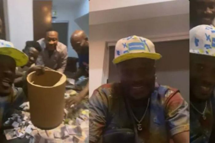 Asamoah Gyan opens money box