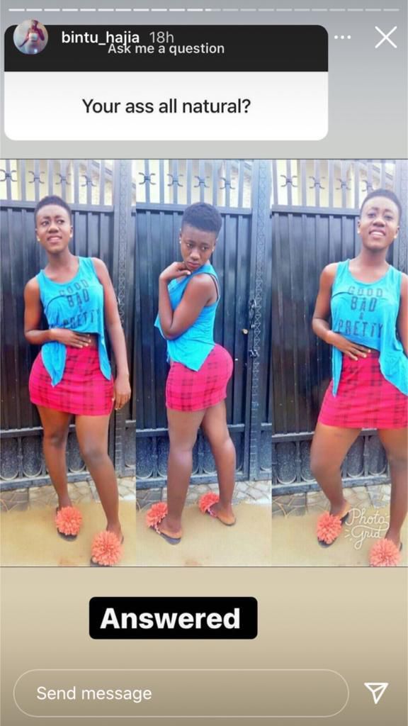 Hajia Bintu shares wild throwback photo to trash rumour of artificial body enhancement