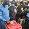 Mr Babatunde Gbadamosi, PDP Candidate for Saturday’s Lagos East Senatorial District bye-election casting his vote on Saturday, December 5, 2020. (WesternPost)