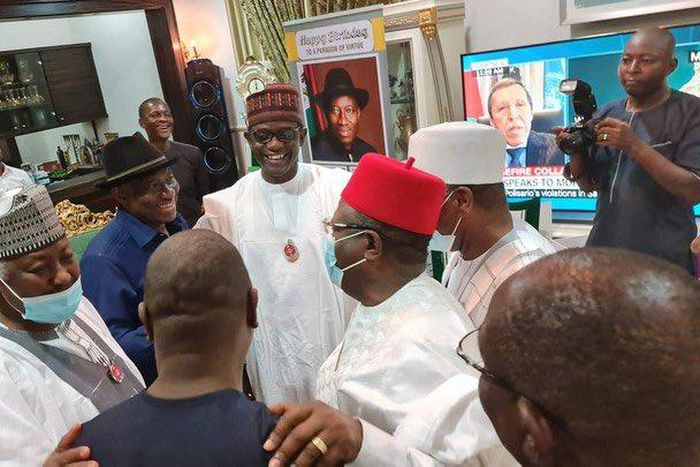 APC says PDP rattled by visit of its governors to Goodluck Jonathan. [Twitter/@OfficialPDPNig]