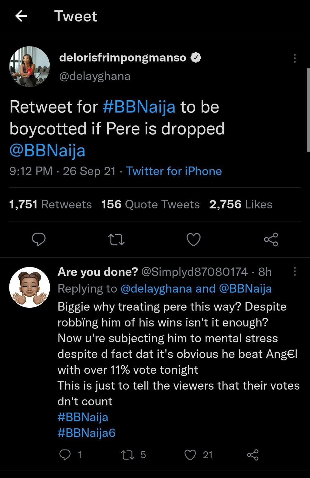 BBnaija Twitter reaction [Twitter]