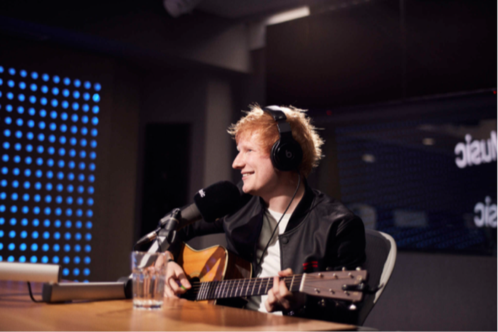 Ed Sheeran talks about forgetting and relearning his own songs ahead of upcoming anniversary show. (Apple Music)