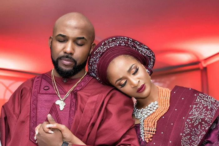 Banky W and wife, Adesua Etomi [Instagram/BankyWellington]