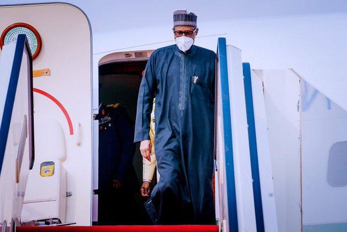 President Buhari returns to Nigeria from France on May 20, 2021 (Presidency)