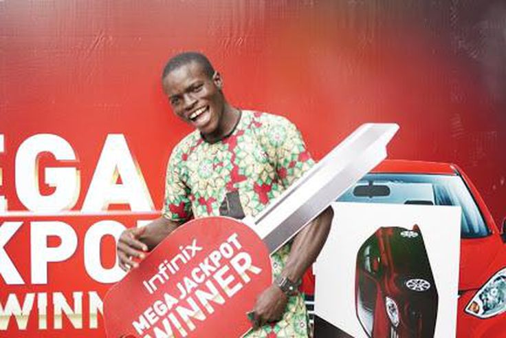 Infinix keeps promise: Rewards grand winner of  Mega Jackpot Promo with a brand new car