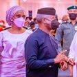 From L-R: Dolapo Osinbajo, Vice President Yemi Osinbajo and First Lady Aisha Buhari at the launch of Aisha's eponymous book in Abuja on Thursday, April 8, 2021 (Tolani Alli)