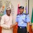 Lagos state Governor Babajide Sanwo-Olu and the Inspector General of Police, Muhammed Adamu. [Twitter/@jidesanwoolu]