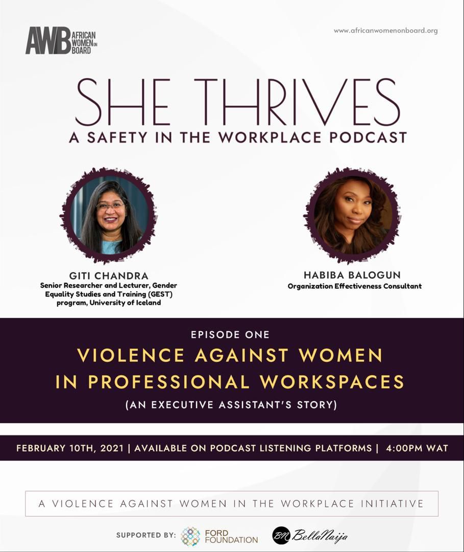 African Women on Board (AWB) launches ‘She Thrives’ – A safety in the workplace podcast series
