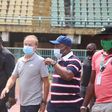 Gernot Rohr at Tslim Balogun Stadium in Lagos (Twitter/Sola Aiyepeku)