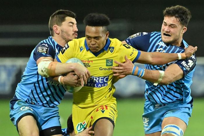 Clermont's Japanese wing Kotaro Matsushima in action on Friday