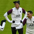Neymar, Kylian Mbappe and Angel Di Maria train in Munich ahead of Paris Saint-Germain's Champions League quarter-final first leg against Bayern on Wednesday