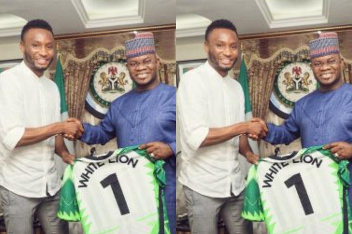 Mikel Obi visits  Gov. Yahaya Bello. (NAN)