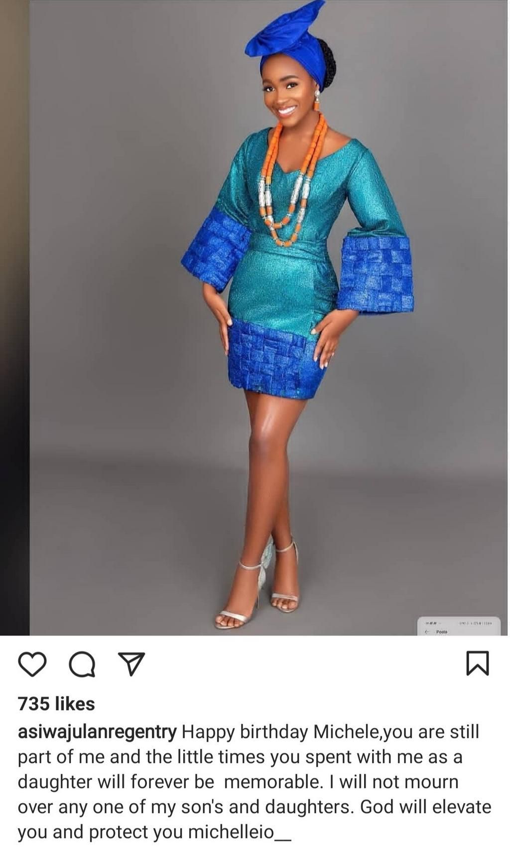Gentry puts aside rift with Aigbe to celebrate stepdaughter on her 20th birthday.