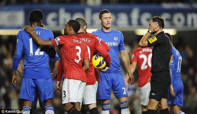 Patrice Evra, Mikel John Obi, Mark Clattenburg