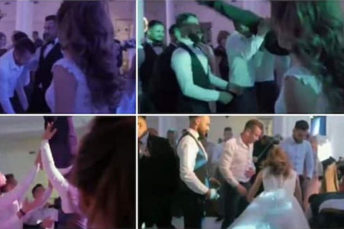Groom's spine broken after friends threw him in the air but failed to catch him (video)