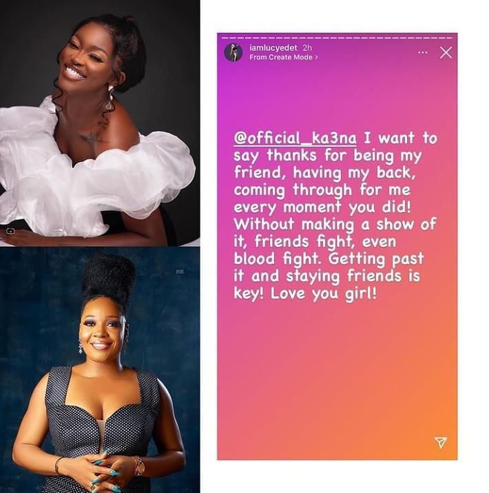 Lucy's Instagram post [Instagram]