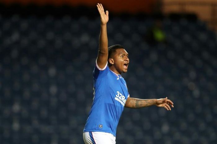 Alfredo Morelos scored his 15th goal of the season as Rangers moved to the brink of winning the Scottish Premiership with victory over St Mirren