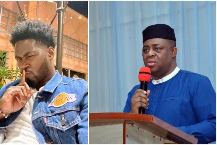 Teebillz and former minister of aviation Femi Fani Kayode [Instagram/Teebillz323] [Instagram/MoreGist]