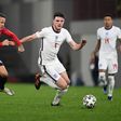 England midfielder Declan Rice (R)
