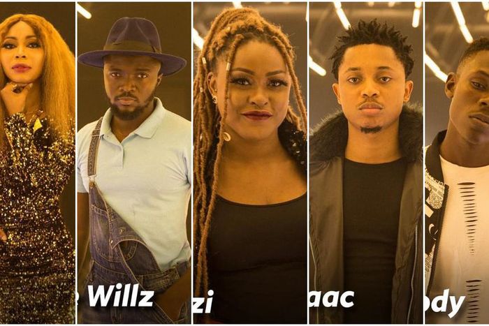 The five contestants up for eviction [Instagram/MTNY'elloStar]