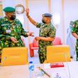 The president's service chiefs attend the May 4, 2021 security meeting (Tolani Alli)