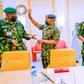 The president's service chiefs attend the May 4, 2021 security meeting (Tolani Alli)