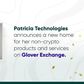 Patricia Technologies announces a new home for her non-crypto products and services on Glover Exchange