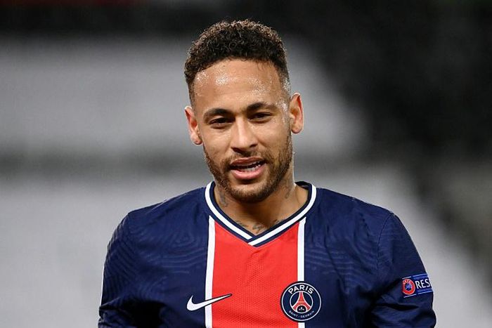 Neymar said he was happy at PSG after they knocked out European champions Bayern Munich on Tuesday