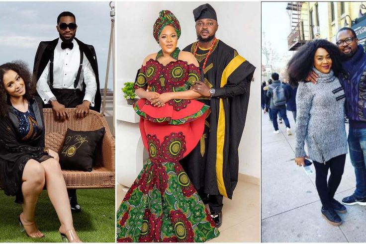 D'banj and wife, Lineo, Toyin Abraham and husband, Ajeyemi, Stella Damasus and Daniel [Instagram/IamBangalee] [Instagram/ToyinAbraham] [Instagram/StellaDamasus]