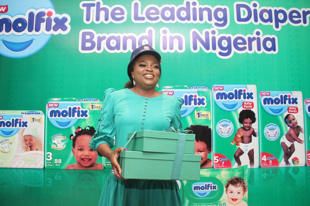 Funke Akindele-Bello becomes Molfix Nigeria's first ever Brand Ambassador. (Molfix)
