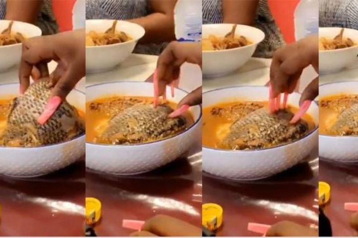 Ladies with long artificial nails can’t eat tasty-looking tilapia in light soup
