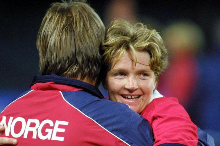 Hege Riise (right) is to lead a training camp for England Women