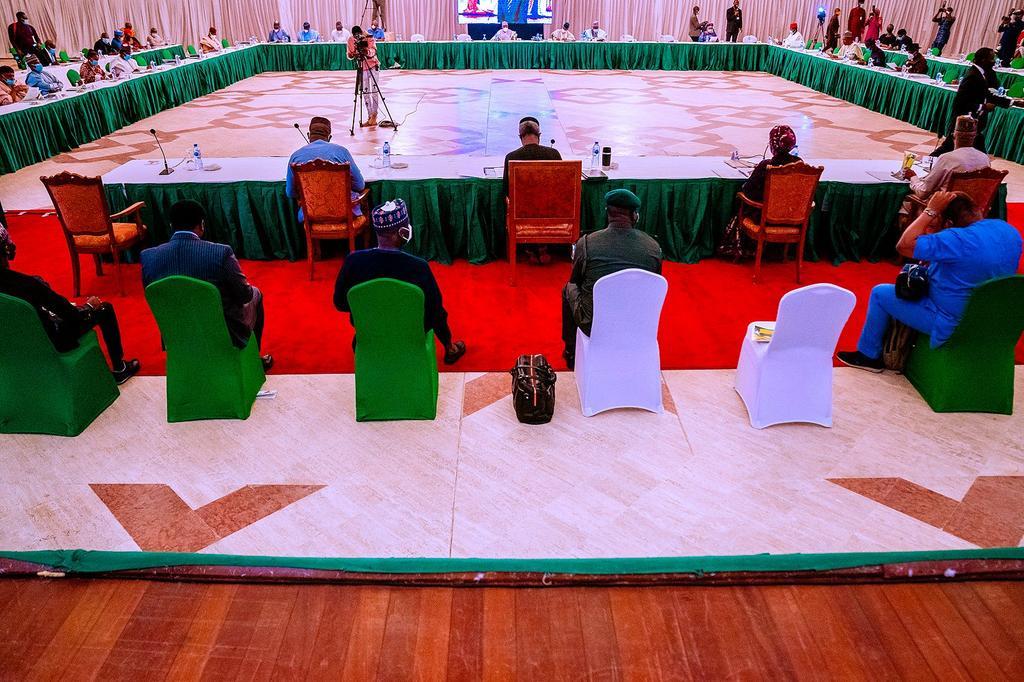 Vice-President Yemi Osinbajo presides over first physical National Economic Council meeting since COVID-19 lockdown. [Presidency]