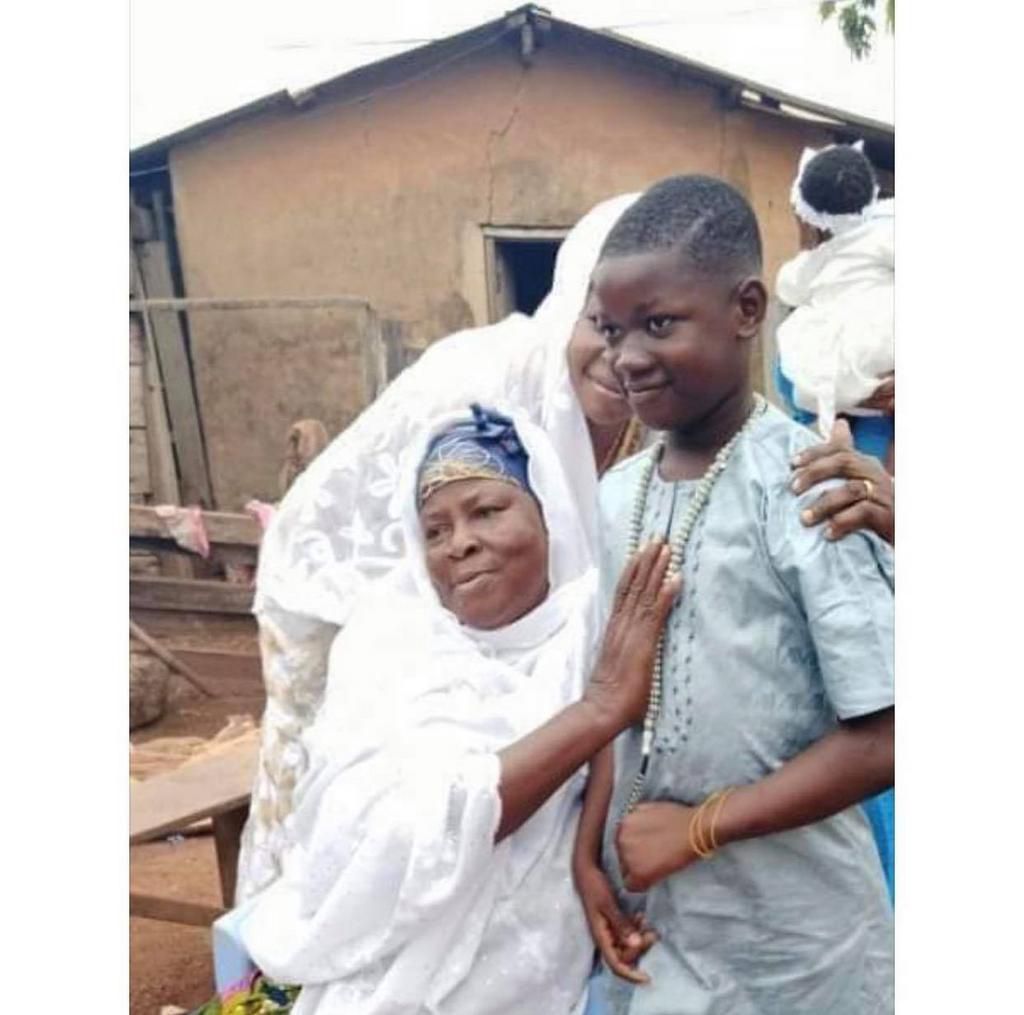 The deceased Ishmael Mensah and his mum.
