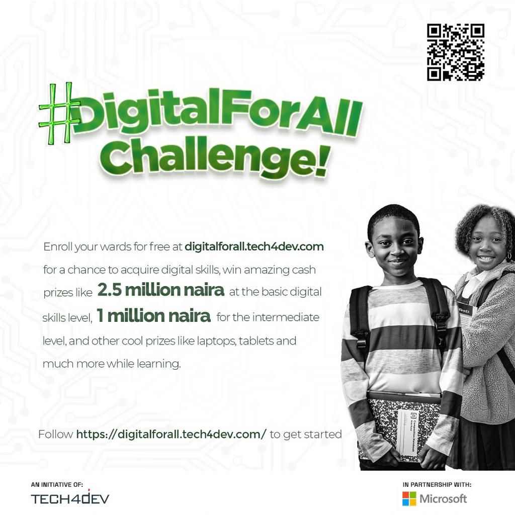 Microsoft partners Tech4Dev to train 400,00 Nigerian youths on digital skills acquisition for FREE