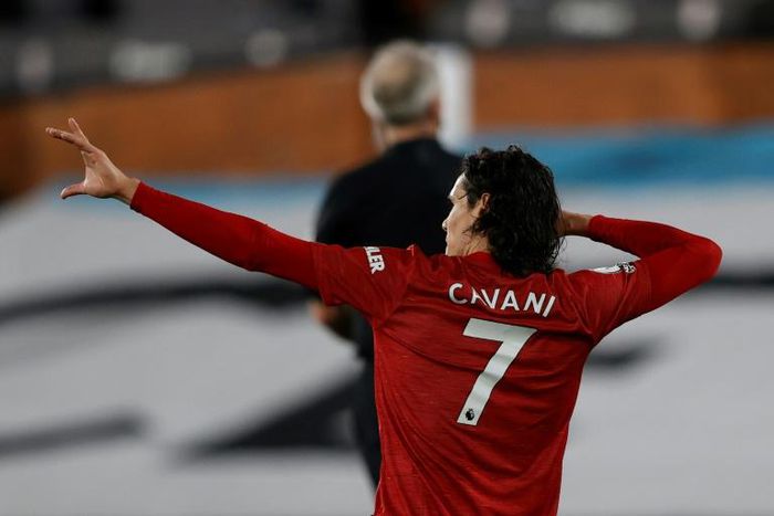 Manchester United striker Edinson Cavani