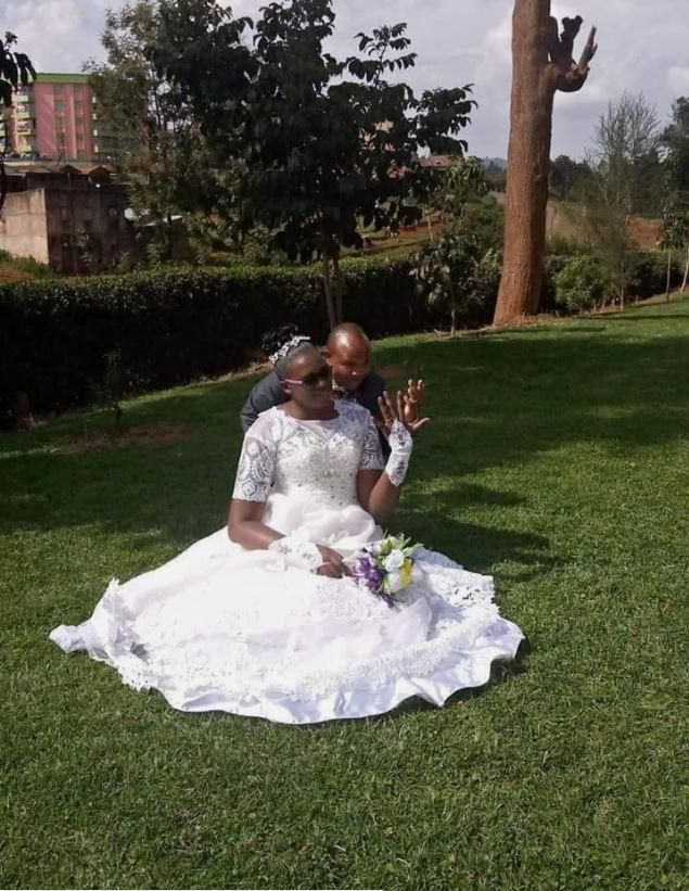 I love him the way he is – Tall bride tells critics who say groom is too short