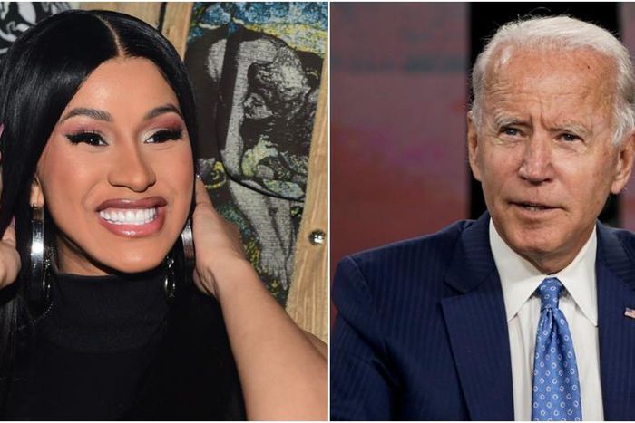 Cardi B and Joe Biden.