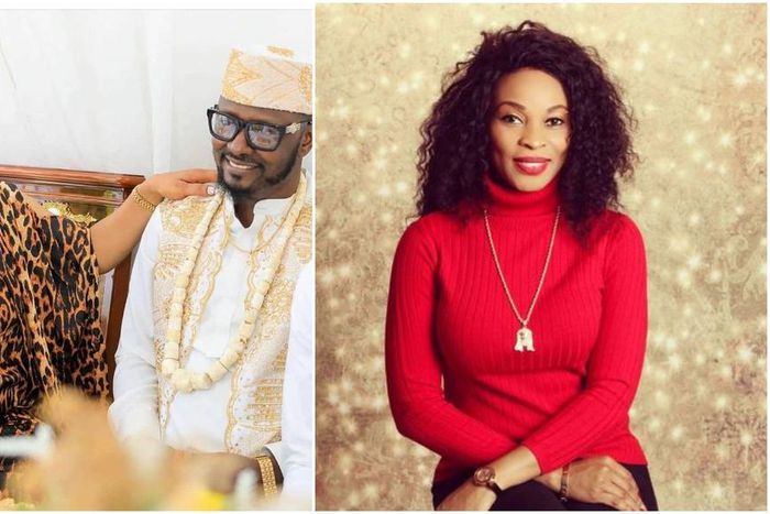 Tonto Dikeh and her former boyfriend, Prince Kpokpogri and movie star Georgina Onuoha [Instagram/TontoDikeh] [Instagram/GeorginaOnouha]