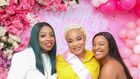 Anita Joseph. Uche Ogbodo and a guest at the baby shower [Instagram/UcheOgbodo]