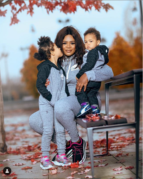 Kafui Danku and her children