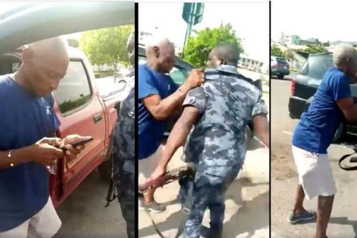 Elderly hit-and-run driver arrests police officer, tries to seize his gun