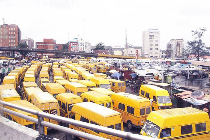 The ever-busy Obalende motor park on Lagos Island was given a face lift during the Administration of Babatunde Fashola. (KUNLE-AJAYI/Independent)