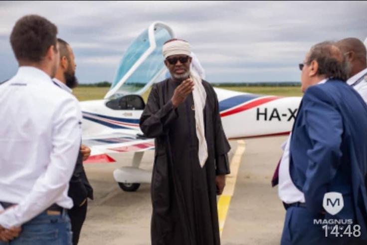 Minister of Aviation, Hadi Sirika (centre) [Ministry of Aviation]