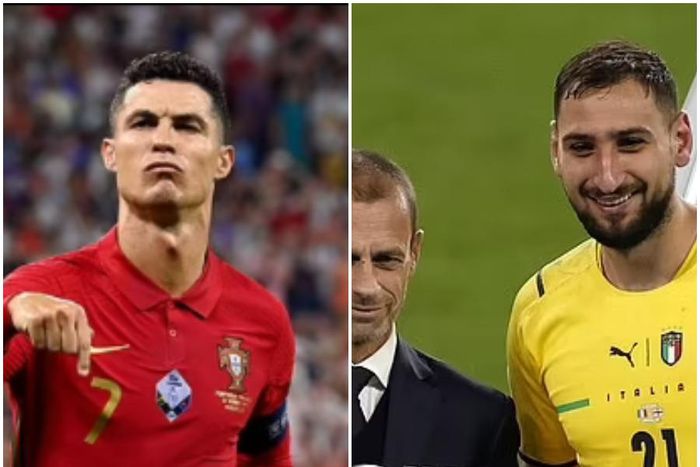 Cristiano Ronaldo and Gianluigi Donnarumma (Getty Images)