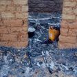 House burnt down by a mob that attacked a herders' settlement in Kaduna State [KDSG]