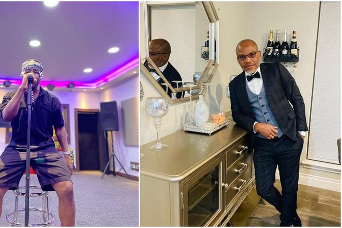 Rapper Zoro and pro-biafran activist Nnamdi Kanu [Instagram/ZoroSwagBag] [Instagram/NnamdiKanuOfficial]