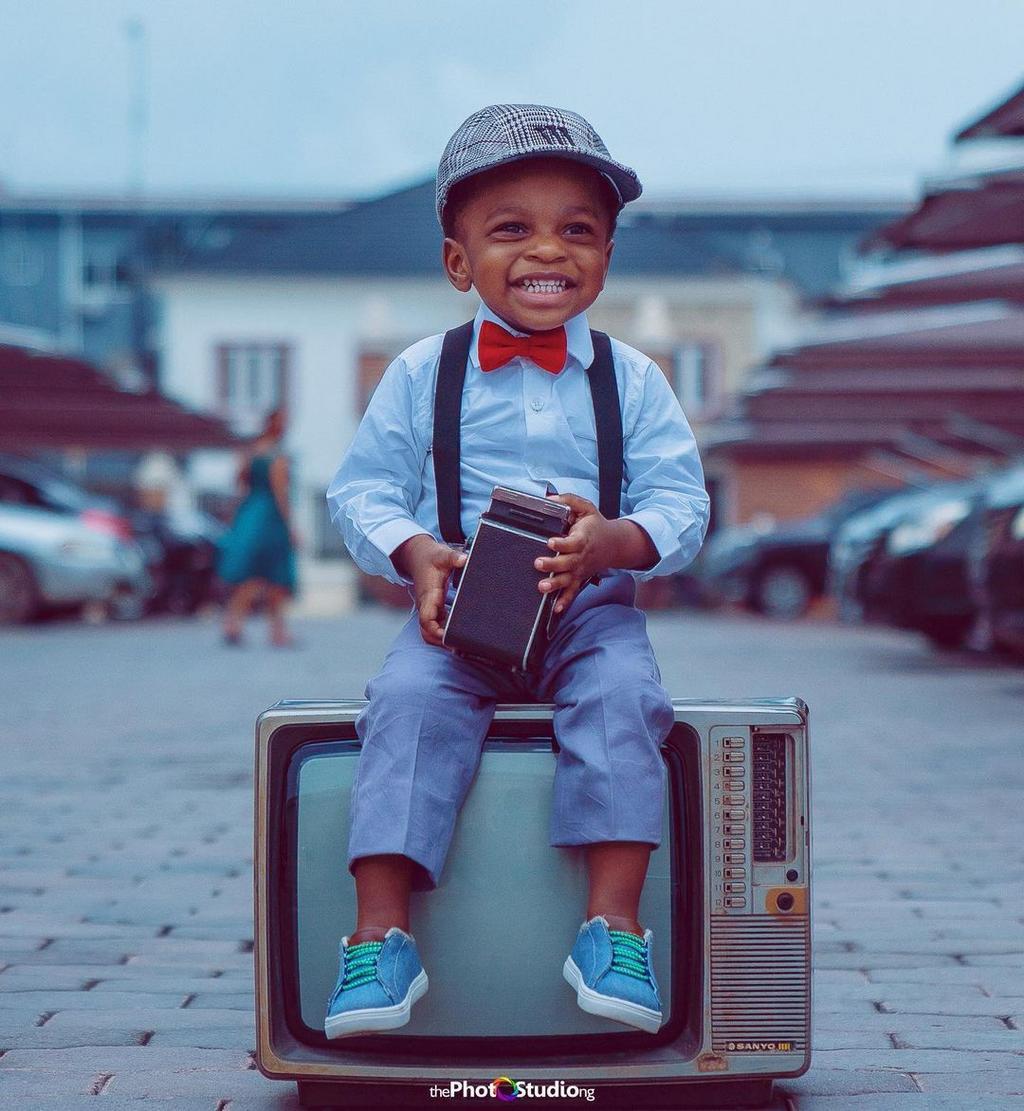Toyin Abraham and Kolawale Ajeyemi's son Oreoluwa [Instagram/ToyinAbraham]