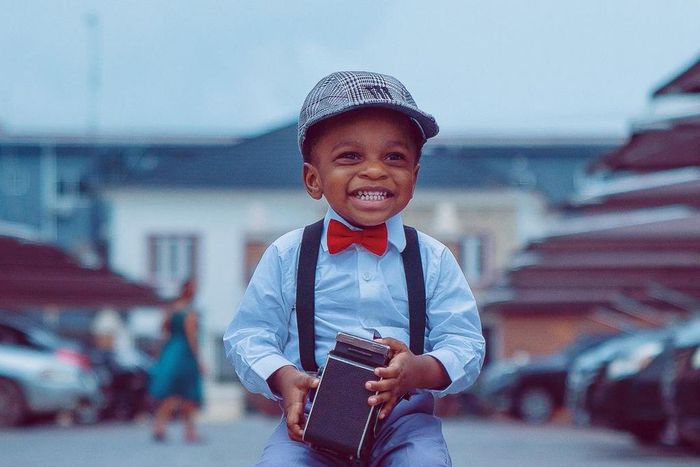 Toyin Abraham and Kolawale Ajeyemi's son Oreoluwa [Instagram/ToyinAbraham]